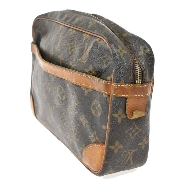 LOUIS VUITTON Compiegne 28 Clutch Bag Monogram Leather Brown GHW M51845 63KB271 - Picture 2 of 15